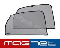 Toyota Yaris (1999-2005) комплект бескрепёжныx защитных экранов Chiko magnet, задние боковые (Стандарт)