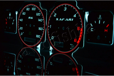 Nissan Patrol GR Y61 светодиодные шкалы (циферблаты) на панель приборов